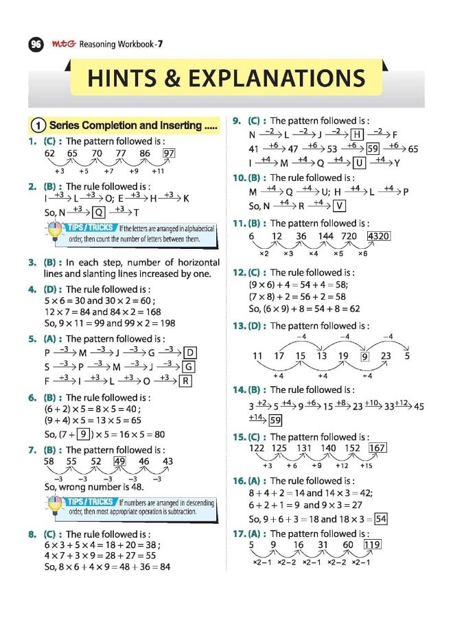 MTG Olympiad Reasoning Workbook Class 7 - Enhances Lateral Thinking & Analytical Skills, Reasoning Workbook For SOF Olympiad & Talent Search Exam  - Image 5