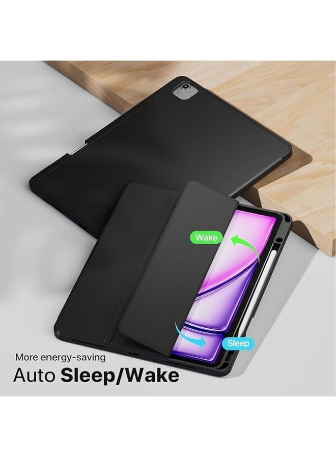Case Compatible with iPad Air 13 Inch (M2) 2024, Trifold Stand Smart Cover Auto Wake with Pencil Holder Soft TPU Back for iPad Air 13 Inch - Image 3