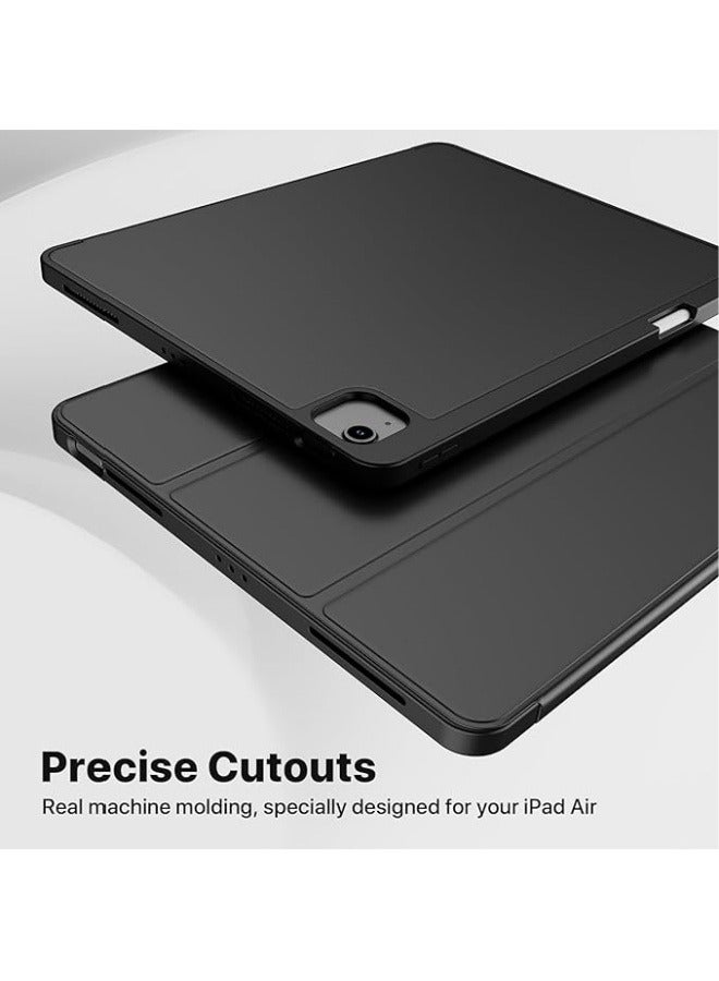 Case Compatible with iPad Air 13 Inch (M2) 2024, Trifold Stand Smart Cover Auto Wake with Pencil Holder Soft TPU Back for iPad Air 13 Inch - Image 5