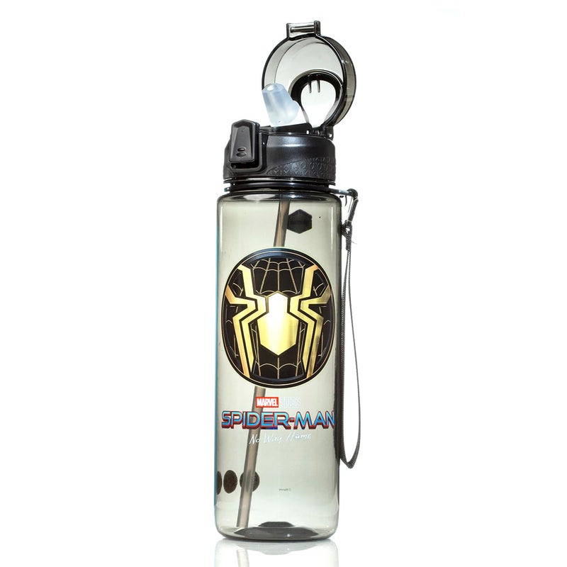 Gluman Water Bottle for Kids Disney Spiderman Bottella 1000 ml Water Bottle with FlipTop Closure Kids Sipper School Water Bottle Picnic Bottle Food Grade Leakproof School Bottle for Boys - Image 2