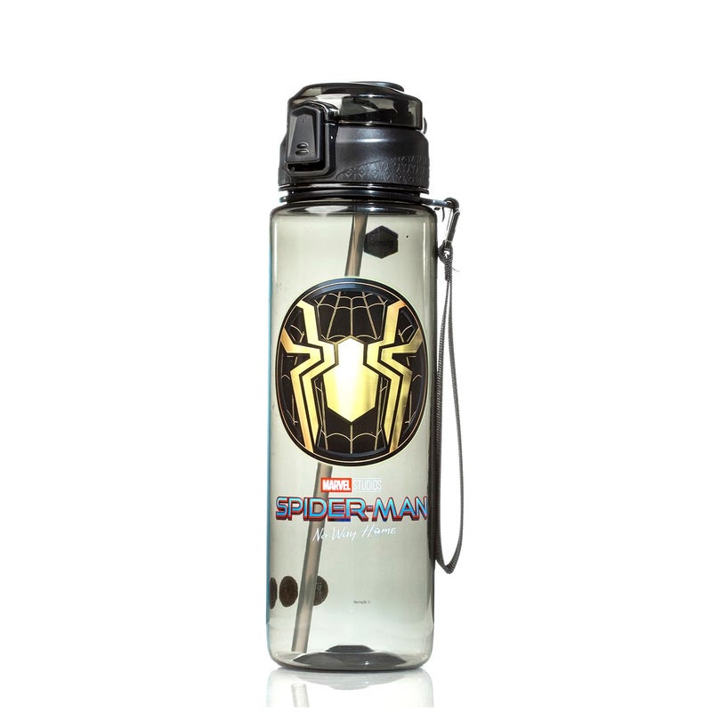 Gluman Water Bottle for Kids Disney Spiderman Bottella 1000 ml Water Bottle with FlipTop Closure Kids Sipper School Water Bottle Picnic Bottle Food Grade Leakproof School Bottle for Boys - Image 1