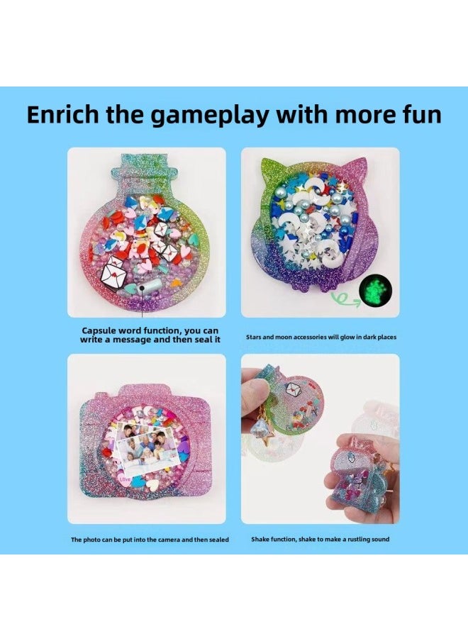 Generic - Crystal Glue Drops DIY Handmade Shake Music Making Material Bag Set Early Education Educational Creative Pendant For Children-Color:708b-2 Dessert Hanging Crystal Glue-Specifications:25.6x5x29.9cm - Image 1
