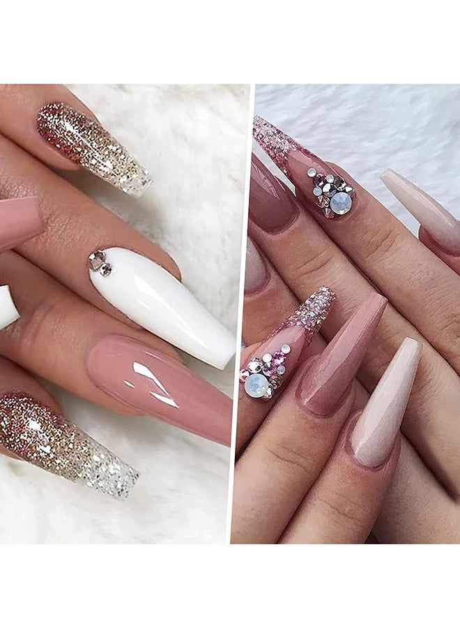 brunson False Nail Tips Long French Clear BLFCNT500 - Image 5