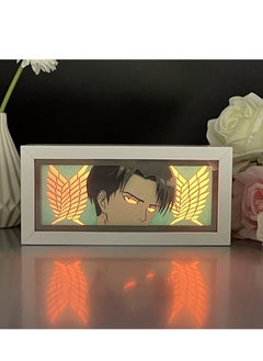Generic Attack on Titan LED Table Lamp - Anime Levi Ackerman Paper Cut Sculpture Night Light, Dual Power (AC/Battery), Remote Control Over 15m, 16 Colors with Brightness Adjustment  - Image 4