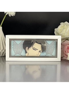 Generic Attack on Titan LED Table Lamp - Anime Levi Ackerman Paper Cut Sculpture Night Light, Dual Power (AC/Battery), Remote Control Over 15m, 16 Colors with Brightness Adjustment  - Image 5