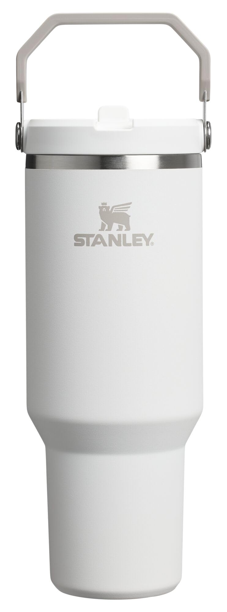 STANLEY IceFlow 2.0 Flip Straw Tumbler with Handle 40 oz | Twist On Lid and Flip Up Straw | Leak Resistant Water Bottle | Insulated Stainless Steel | BPA-Free | Frost - Image 1
