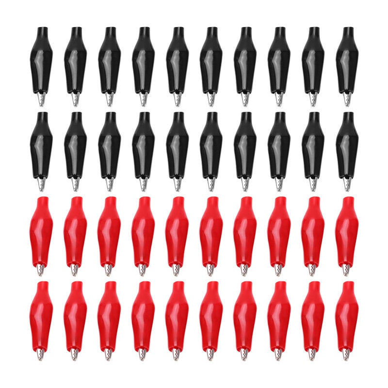 20 Pack PVC Coated Battery Clamps Electrical Test Lead Clips Durable Steel Anti Rust - Image 2