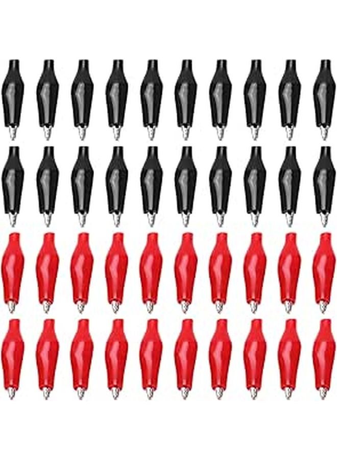 20 Pack PVC Coated Battery Clamps Electrical Test Lead Clips Durable Steel Anti Rust - Image 1