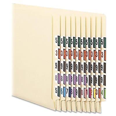 Smead BCCRN Bar-Style Color-Coded Numeric Label, 7, Label Roll, Purple, 500 Labels per Roll (67377) - Image 4