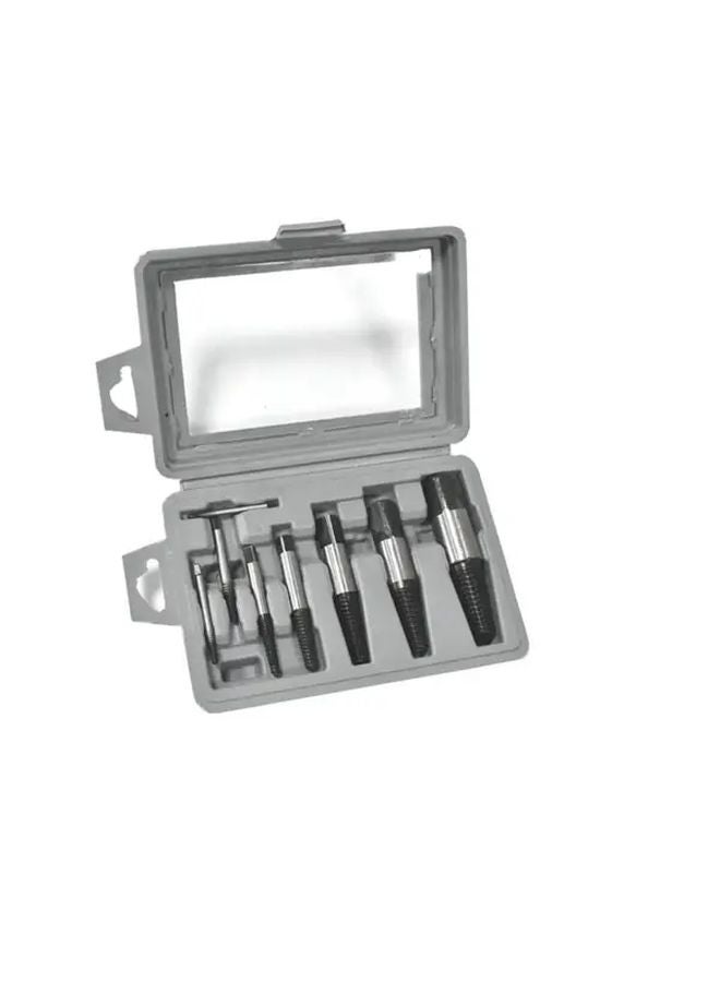 8pcs Gray Box Heavy Duty Manual Pipe Screw Extractor Set Broken Bolt Removal Tool - Image 2
