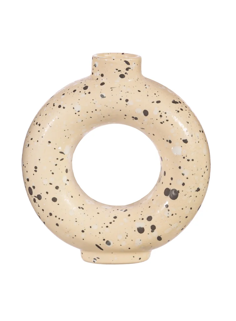 Sass & Belle Sass and Belle Sand Terrazzo Speckled Small Circle Vase - Modern Home Decor