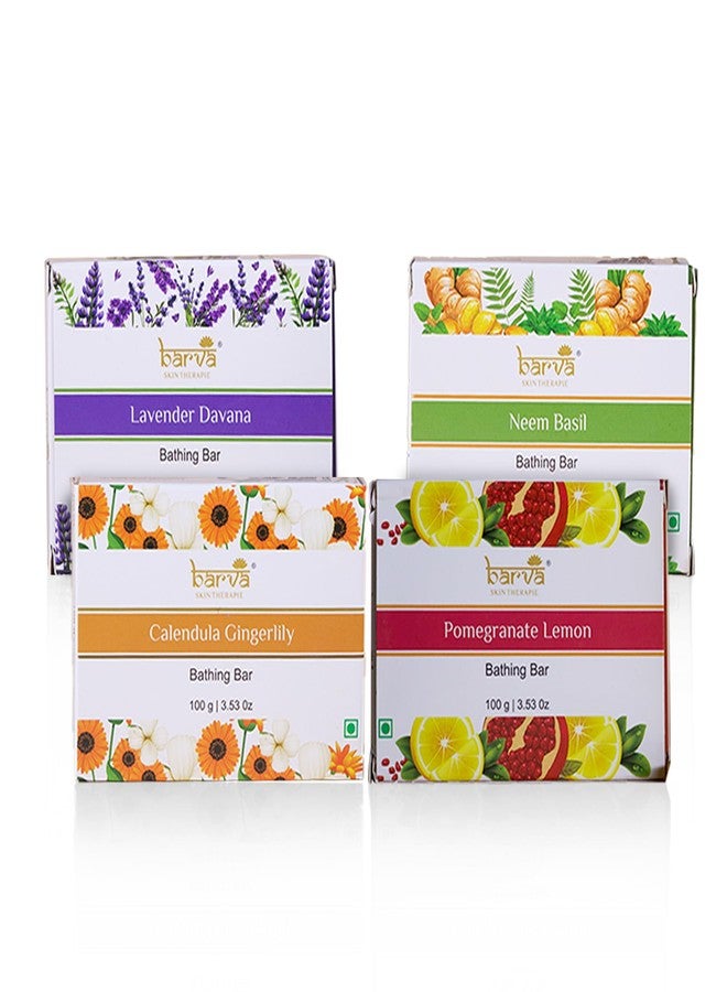 بارفا صابون بارفا بالجلسرين النقي يحتوي على مكونات طبيعية لتدليل بشرتك، صابون استحمام فاخر لجميع أنواع البشرة. (مجموعة من 4 قطع) - Image 4