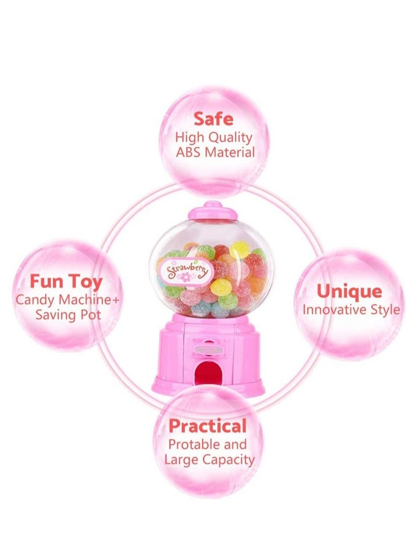 كابتن تيك Candy Vending Machine Portable Children Candy Machine Plastic Mini Gumballs Dispenser Kids Kindergarten Gift Vending Machine Vintage Style Sweet Bubblegum Fun Toy Machine for 3 age KSA | Riyadh, Jedd - Image 5