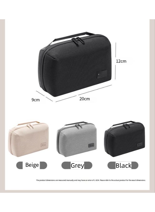 كيو زد حقيبة معدات إلكترونية، صندوق ملحقات التكنولوجيا، منظم معدات إلكترونية للسفر، حقيبة منظمة مقاومة للماء والصدمات ومقاومة للتآكل، مناسبة للشواحن وكابلات الشحن ومحركات الأقراص المحمولة وسماعات الرأس وغيرها من العناصر. - Image 2