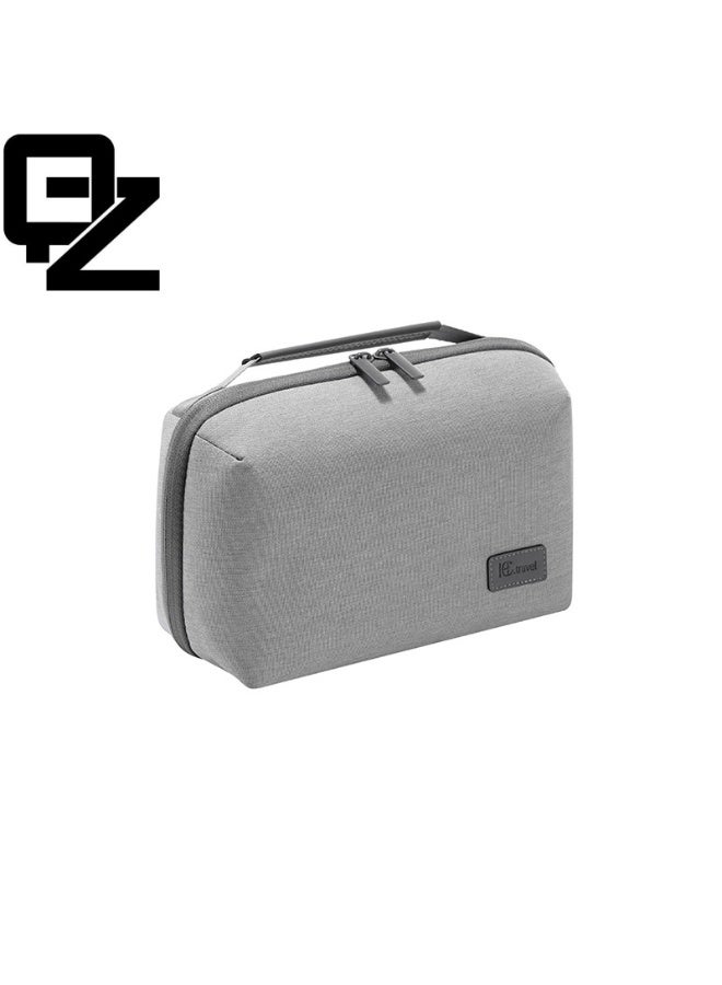 كيو زد حقيبة معدات إلكترونية، صندوق ملحقات التكنولوجيا، منظم معدات إلكترونية للسفر، حقيبة منظمة مقاومة للماء والصدمات ومقاومة للتآكل، مناسبة للشواحن وكابلات الشحن ومحركات الأقراص المحمولة وسماعات الرأس وغيرها من العناصر. - Image 1