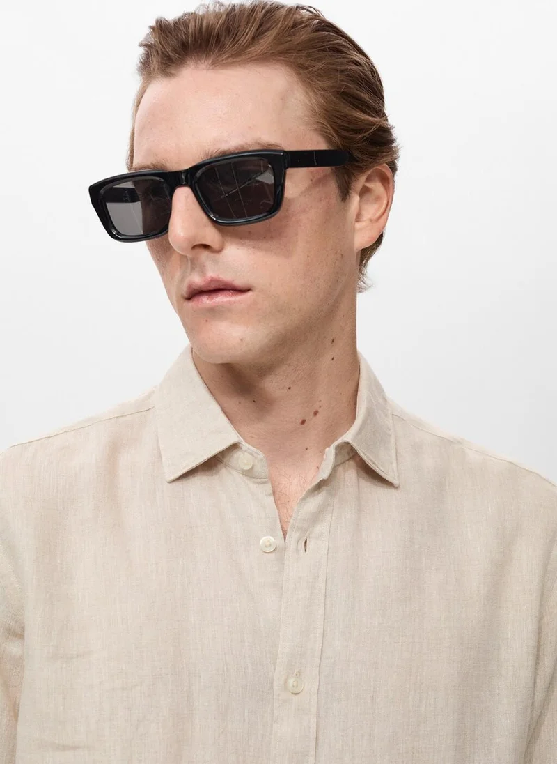 Mango Man  Linen 100% Shirt for Men | Best Price UAE