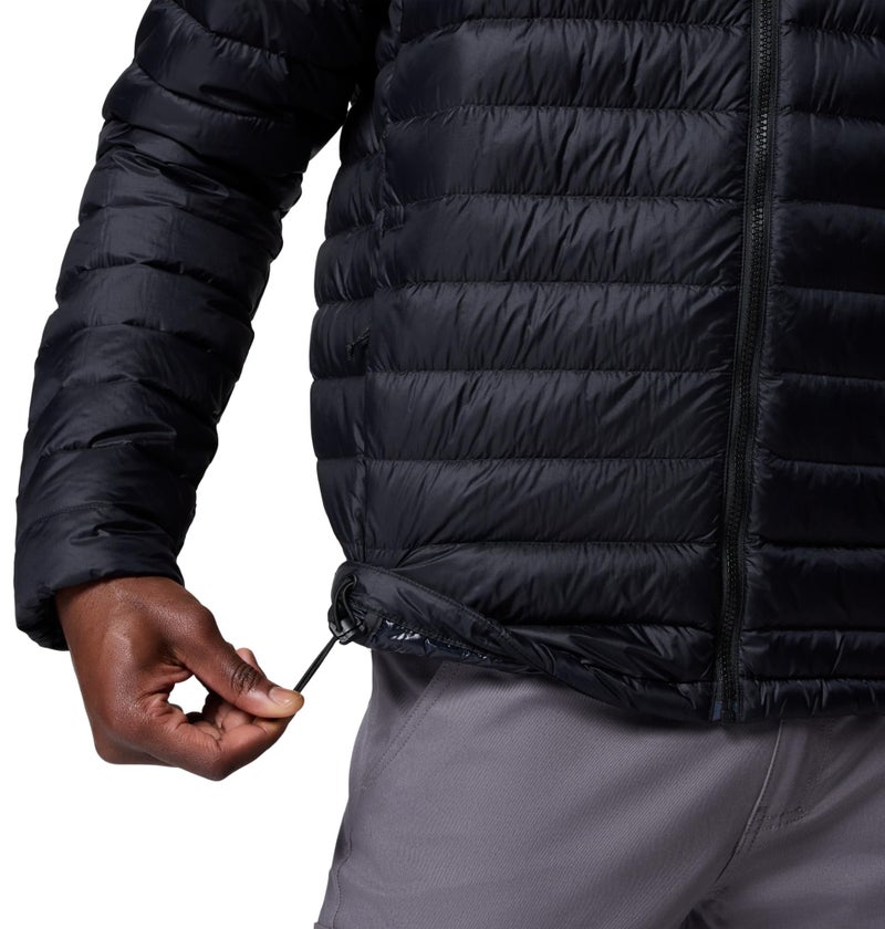 Columbia Mens Corelite Down Hooded Jacket, Black, Small - Image 4