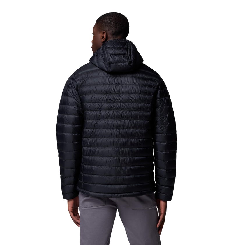 Columbia Mens Corelite Down Hooded Jacket, Black, Small - Image 2