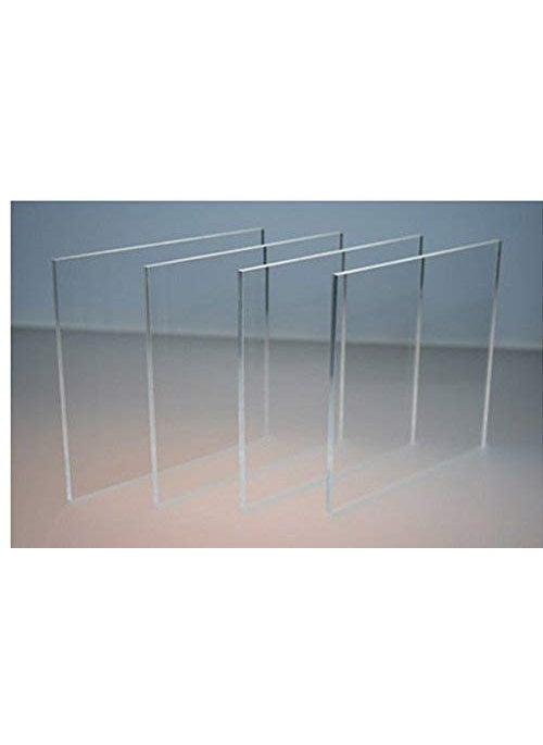 ikis ikis Transparent Acrylic Sheet 15 mm 4 x 6 Inch Pack of 4 Pieces 