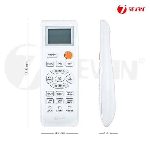 7-Seven 7SEVEN® Compatible Haier Ac Remote Original 0010401715BW 0010401715BF 0010401715AD Model Suitable for Split and Window 1 1.5 2 Ton Air Conditioner Choose Remote When Key Match Exactly (AC131) - Image 4