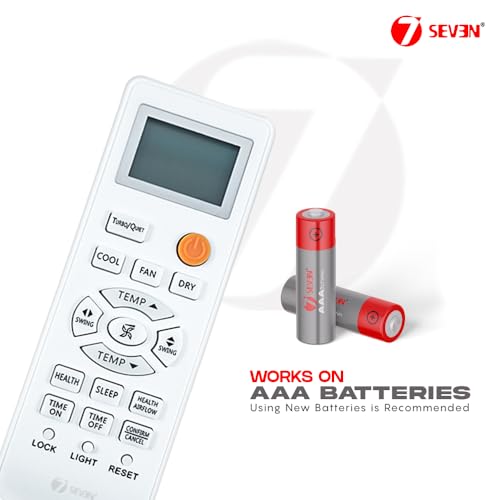 7-Seven 7SEVEN® Compatible Haier Ac Remote Original 0010401715BW 0010401715BF 0010401715AD Model Suitable for Split and Window 1 1.5 2 Ton Air Conditioner Choose Remote When Key Match Exactly (AC131) - Image 3