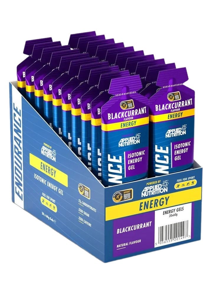 Applied Nutrition- Endurance Isotonic Energy Blackcurrant Flavour 20 × 60g (Energy) - Image 1