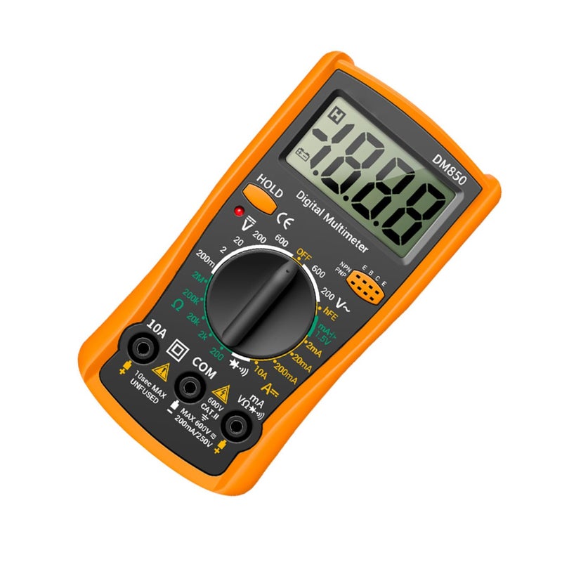 Digital Multimeter Auto Ranging Handheld Voltage Diode Tester Compact Portable Equipment - Image 2