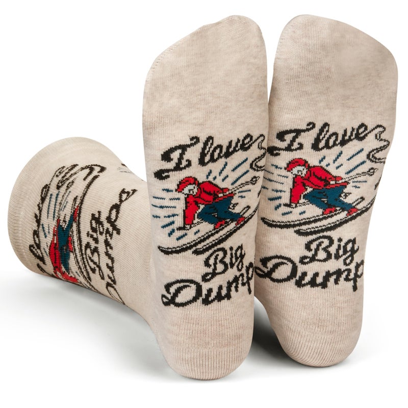 Lavley I Love Big Dumps Socks - Funny Gift for Skiers and Snowboarders - One Size for Men and Women - Image 4