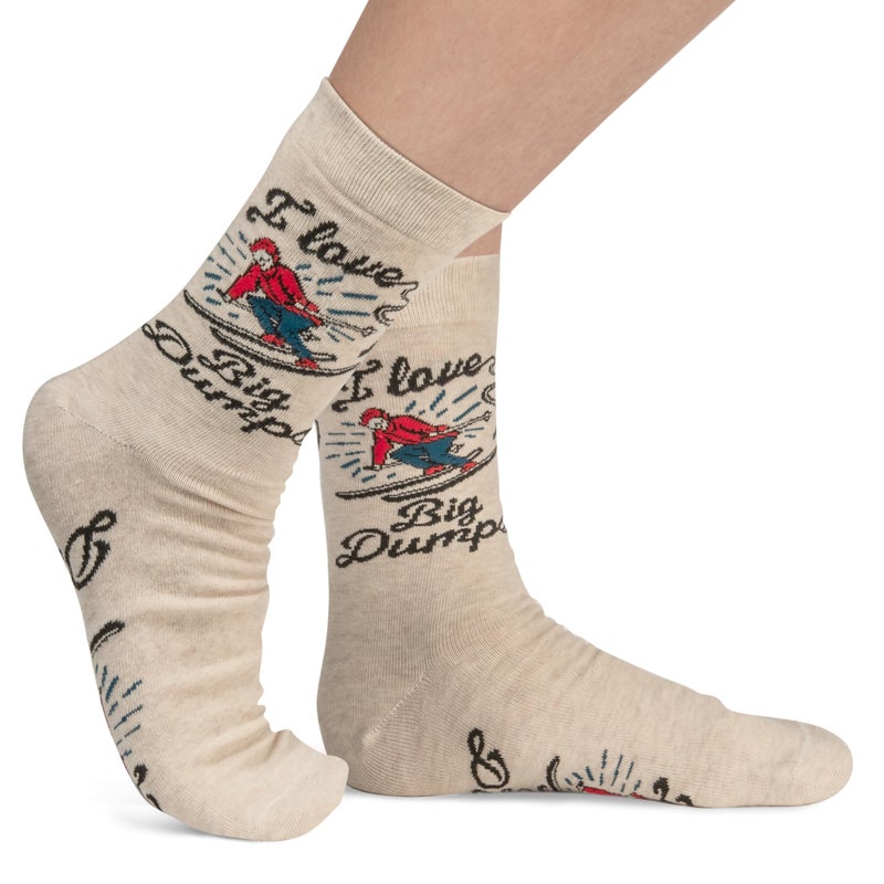 Lavley I Love Big Dumps Socks - Funny Gift for Skiers and Snowboarders - One Size for Men and Women - Image 2