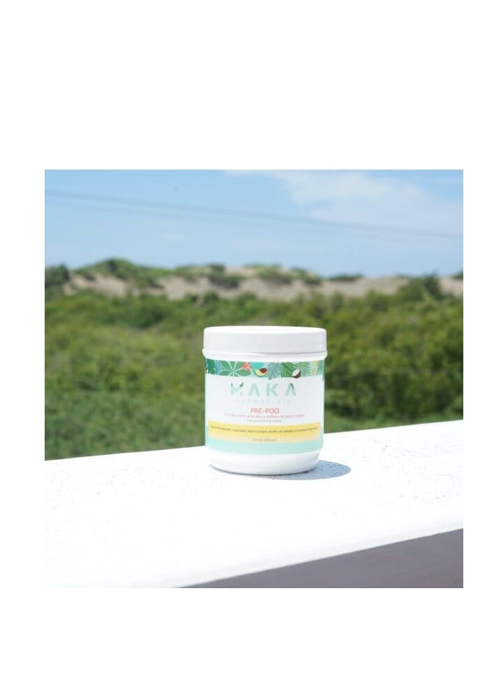 MAKA Pre-Poo - moisturizes - shines - softens - contains vitamin e - nourishes - conditions - 8 Fl Oz - Image 2