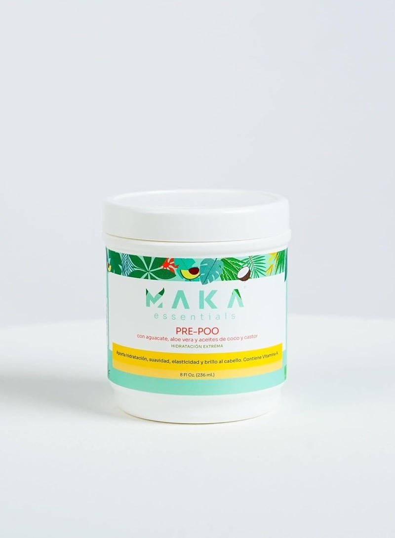 MAKA Pre-Poo - moisturizes - shines - softens - contains vitamin e - nourishes - conditions - 8 Fl Oz - Image 3