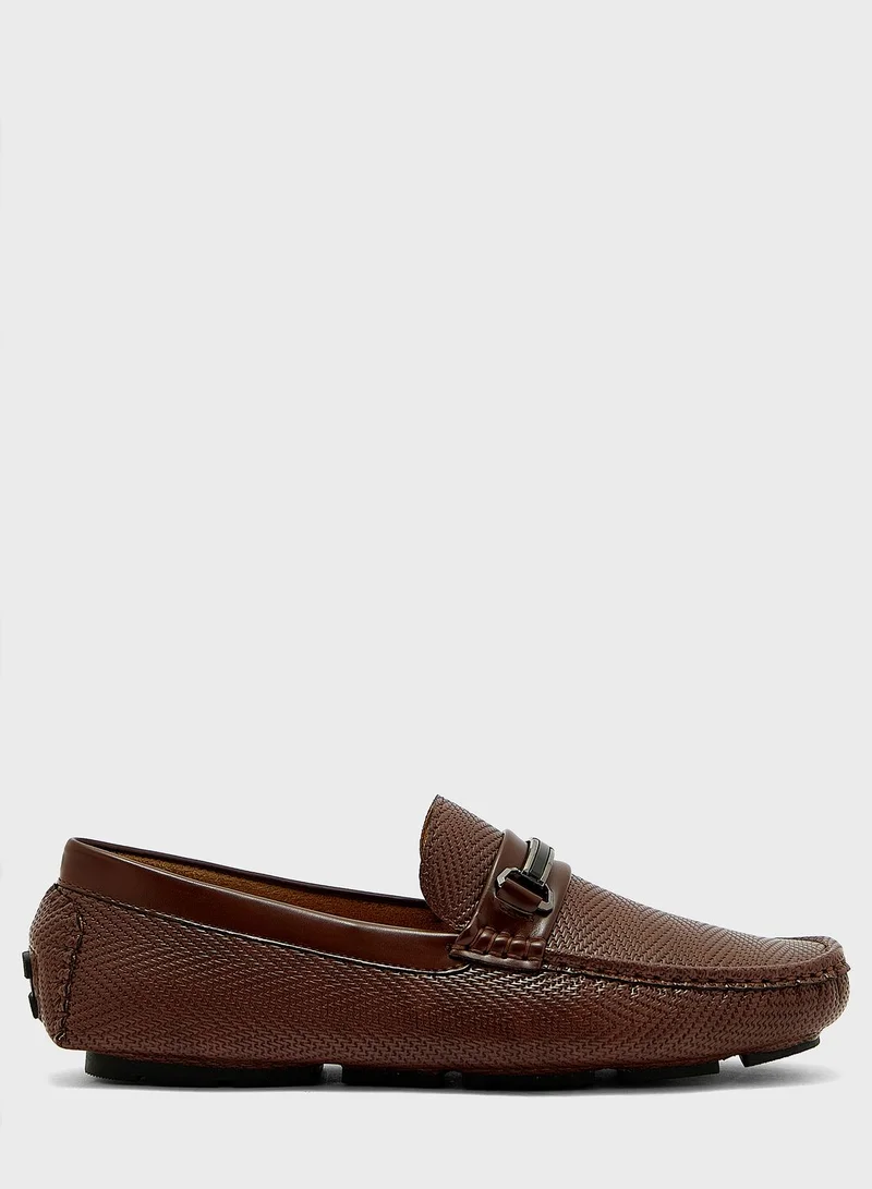 Robert Wood Faux Leather Casual Loafers