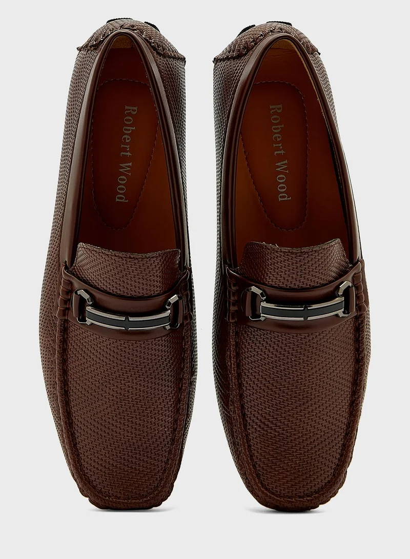 Robert Wood Faux Leather Casual Loafers