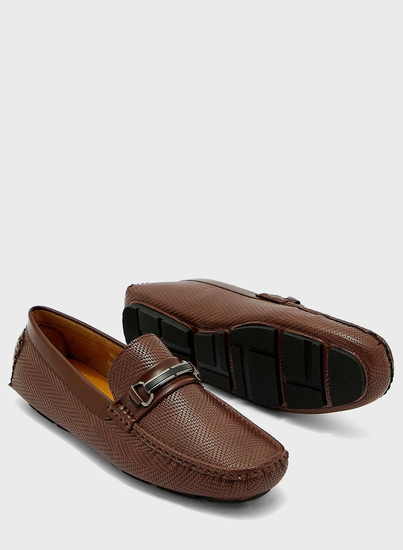 Robert Wood Faux Leather Casual Loafers
