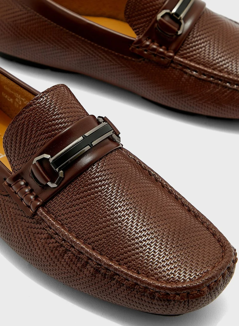 Robert Wood Faux Leather Casual Loafers