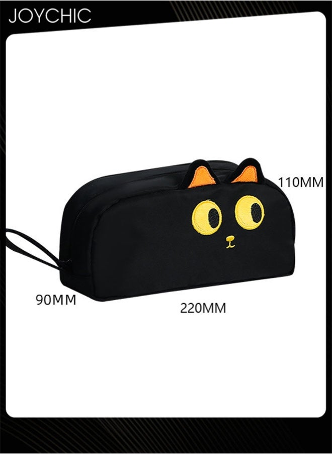 Joychic حقيبة أقلام محمولة جديدة بتصميم جميل مزينة بتطريز مع سعة كبيرة لتخزين المستلزمات المدرسية - Image 5