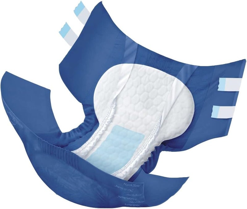 NorthShore MegaMax Adult Overnight Diapers 12Hour TabStyle XLarge 10 Count Bag Blue 5060 inches Unisex Incontinence Underwear - Image 2