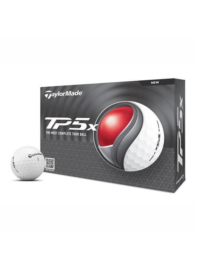 Taylormade Tp5x 3.0 Golf Balls 5-layer Practice And Tour Professional White 12-pack - Image 2
