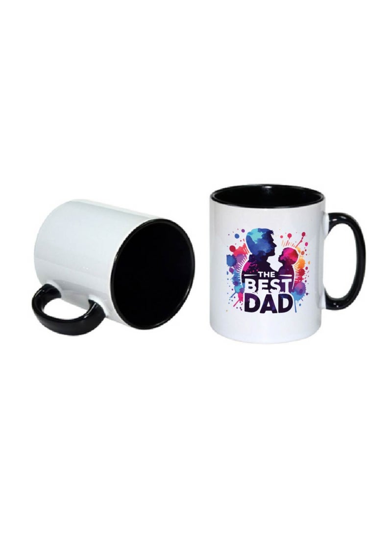 PRINTSHOP4ME Fathers Day Coffee Mug - Dad’s Birthday Gifts from Daughter Son - Gifts for Dad - Dad’s Black Ceramic Coffee Mug - Dad Gifts - Dad Appreciation Gifts - Gift for Daddy  - Image 2