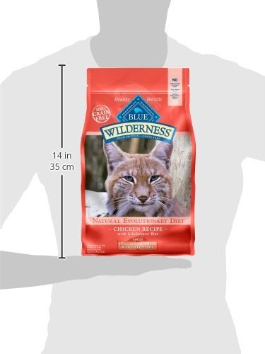 Blue Buffalo Wilderness High-Protein, Grain-Free Natural Dry Food for Adult Cats, Weight and Hairball Control, Chicken, 5-lb Bag - Image 3