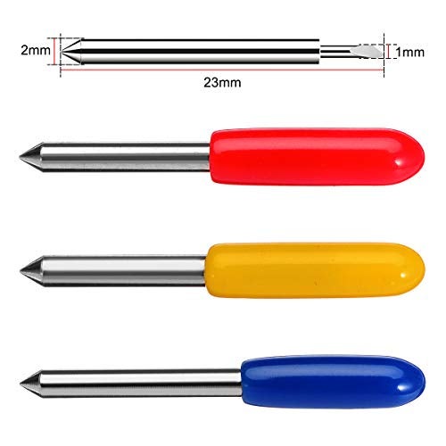 CJRSLRB 30Pcs Replacement Cutting Blades for Explore Air/Air 2/Air 3/Maker/Maker 3/Expression, 45 Degree Standard Fine Point Blade for Most Vinyl Fabric Cutting - Image 3