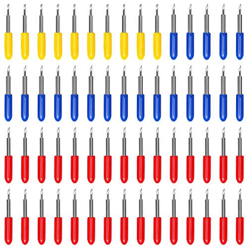 CJRSLRB 30Pcs Replacement Cutting Blades for Explore Air/Air 2/Air 3/Maker/Maker 3/Expression, 45 Degree Standard Fine Point Blade for Most Vinyl Fabric Cutting - Image 1