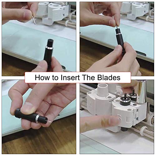 CJRSLRB 30Pcs Replacement Cutting Blades for Explore Air/Air 2/Air 3/Maker/Maker 3/Expression, 45 Degree Standard Fine Point Blade for Most Vinyl Fabric Cutting - Image 4