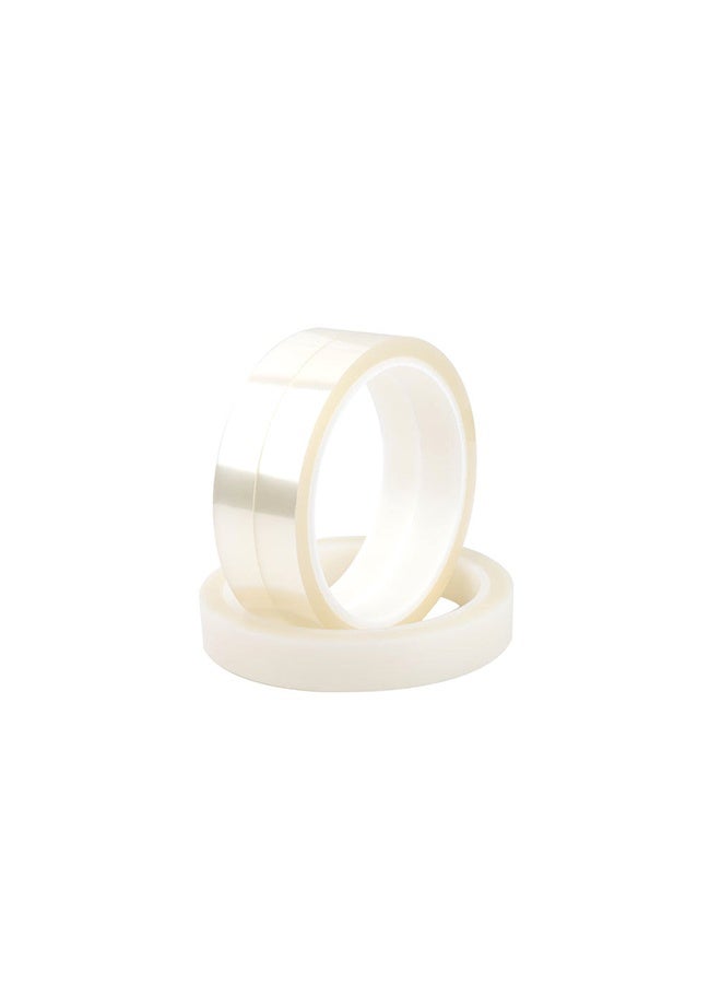 4 Rolls Heat Transfer Tapes High Temperature Tapes Heat Resistant Press Tapes No Residue Heat Tapes Clear Thermal Tapes for Sublimation Same Size - Image 3