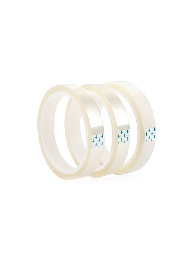 4 Rolls Heat Transfer Tapes High Temperature Tapes Heat Resistant Press Tapes No Residue Heat Tapes Clear Thermal Tapes for Sublimation Same Size - Image 4