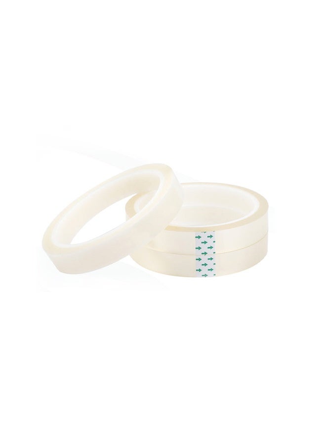 4 Rolls Heat Transfer Tapes High Temperature Tapes Heat Resistant Press Tapes No Residue Heat Tapes Clear Thermal Tapes for Sublimation Same Size - Image 2