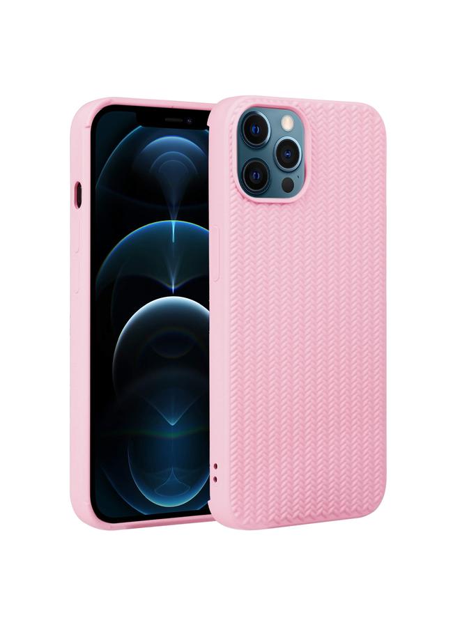 زبون جراب لهاتف iPhone 12 Pro Max جراب هاتف من السيليكون المنسوج - Image 1