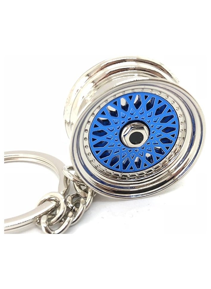 Generic - Car Auto Part Model compatible with BBS Wheel Metallic keychain (1 Piece) Cool Gift (Assorted Color) - Image 1