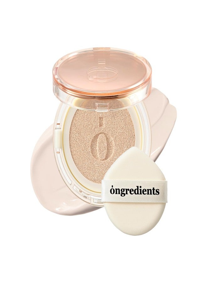 ONGREDIENTS Skin Barrier Glow Cover Cushion, All-day Coverage, Glow Finish, Lightweight, Skincare-Like Texture, Non-cakey Makeup, Korean Cushion Foundation (#13C First Snow, 0.15 oz) - Image 1