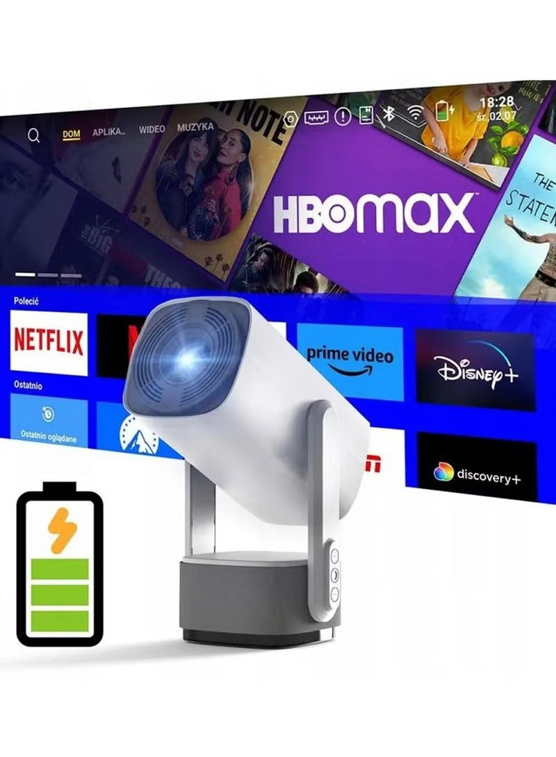 Pan Tilt Lamp Rechargable Projector- 4k 5Ghz Wifi - Image 3